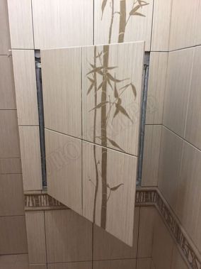 Люк под плитку Нажимной Секрет-Лайт 500*900 Люк под плитку Нажимной Секрет-Лайт 500*900