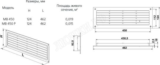 Решетка пластиковая МВ 450 Кор Решетка пластиковая МВ 450 Кор
