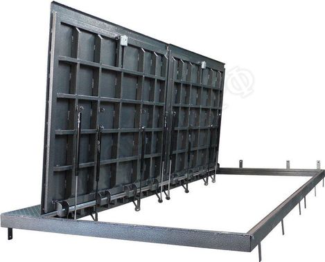 Уличный люк Дворник Короб, нержавеющий рифленый лист Уличный люк Дворник Короб, нержавеющий рифленый лист