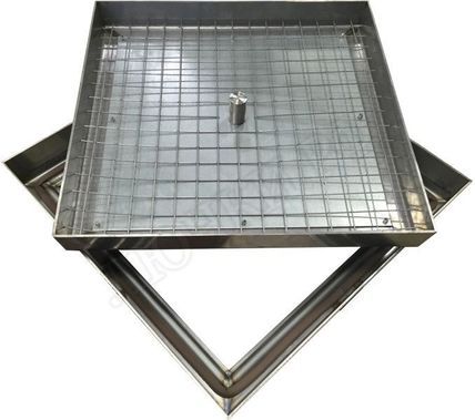 Напольный люк из нержавеющей стали AISI 430 Напольный люк из нержавеющей стали AISI 430