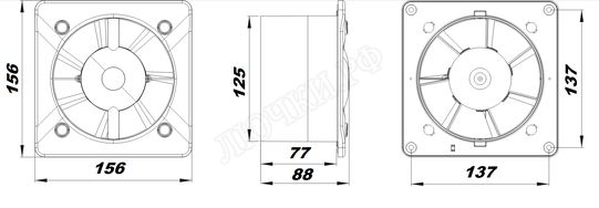Вытяжной вентилятор Awenta System+, Turbo, 125, KWT125CTR, PTGR125P, Красный глянцевый, стекло Вытяжной вентилятор Awenta System+, Turbo, 125, KWT125CTR, PTGR125P, Красный глянцевый, стекло