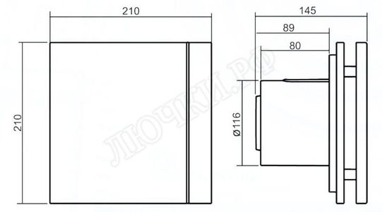 Вентилятор SILENT-200 CZ IVORY DESIGN-4C Вентилятор SILENT-200 CZ IVORY DESIGN-4C