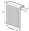 Радиаторный экран С перфорацией Цветок Металлический верх 990*610 Радиаторный экран С перфорацией Цветок Металлический верх 990*610